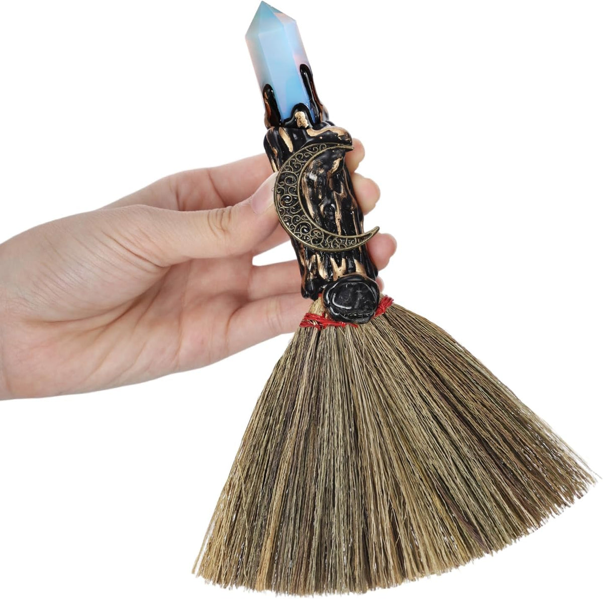 Opal Moon Altar Besom: Mini Ritual Broom