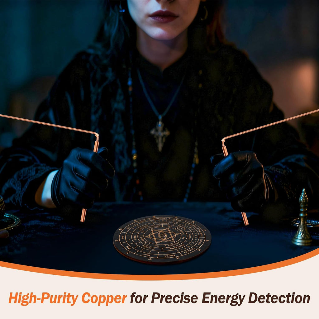 Copper dowsing rod and pendulum divination kit, photo 6 of 7