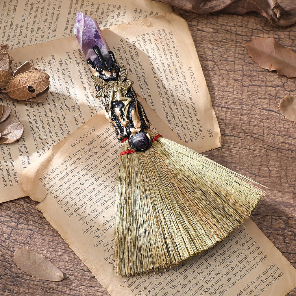 Crystal Altar Besom: Mini Ritual Broom