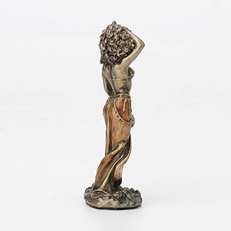 Oshun Mini Orisha Statue: Hand-Painted Bronze Finish