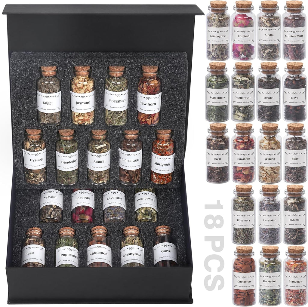 Apothecary Herb Box with 18 dried herbs and flowers, photo 6 of 8