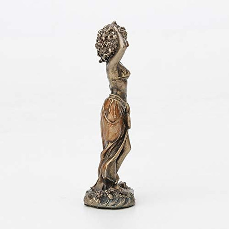 Oshun Mini Orisha Statue: Hand-Painted Bronze Finish