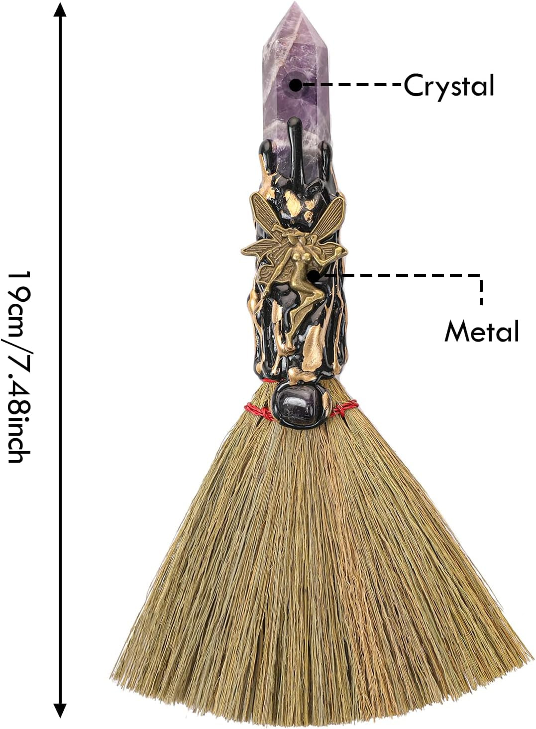 Crystal Altar Besom: Mini Ritual Broom