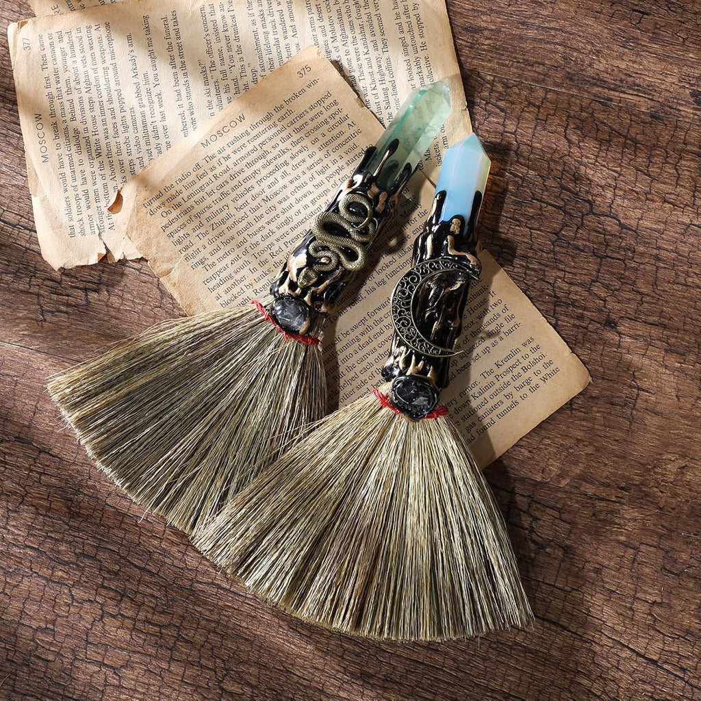 Opal Moon Altar Besom: Mini Ritual Broom