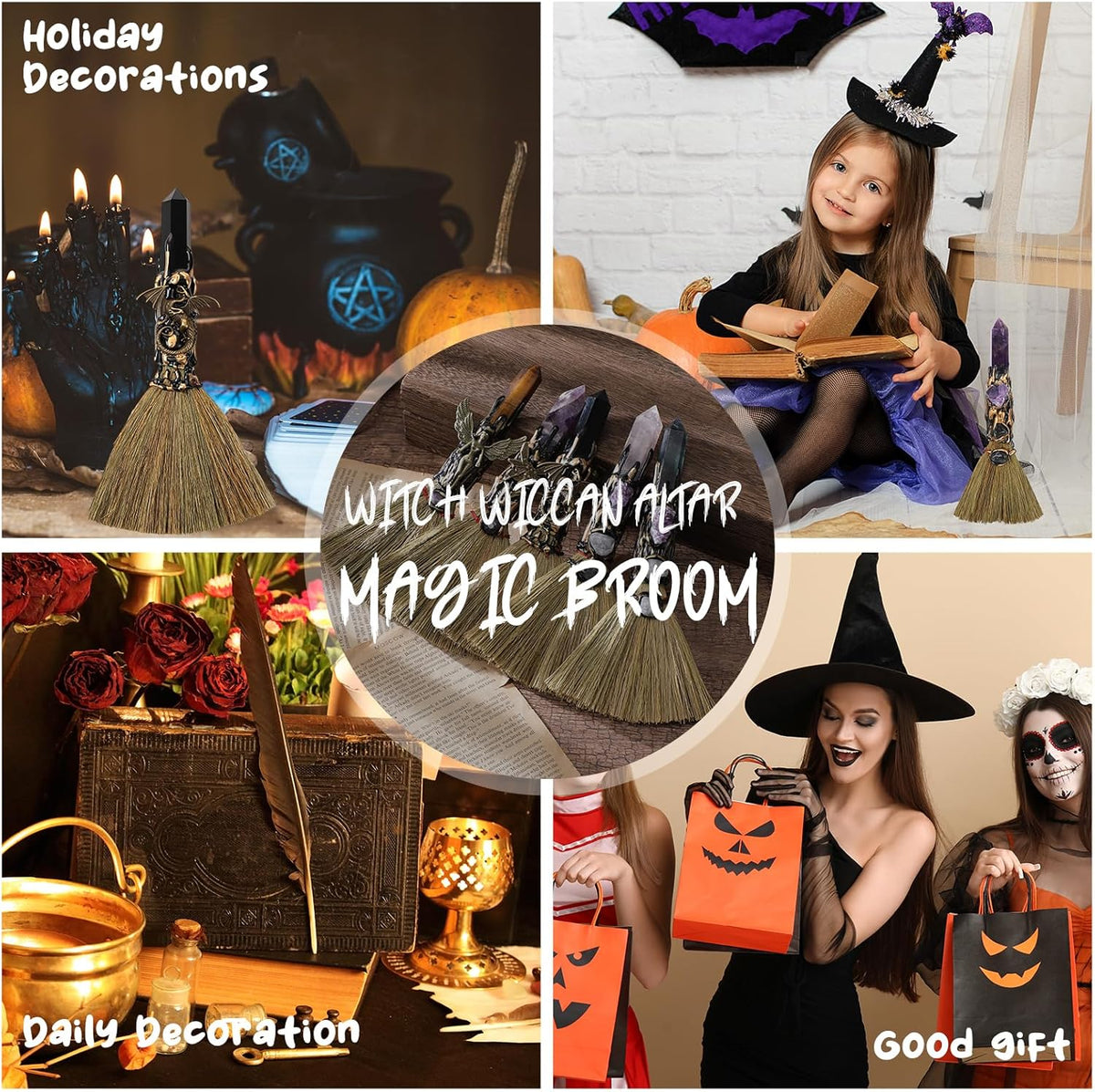 Crystal Altar Besom: Mini Ritual Broom