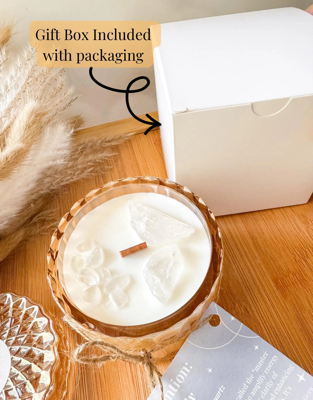 Crystal intention candle, photo 4 of 11