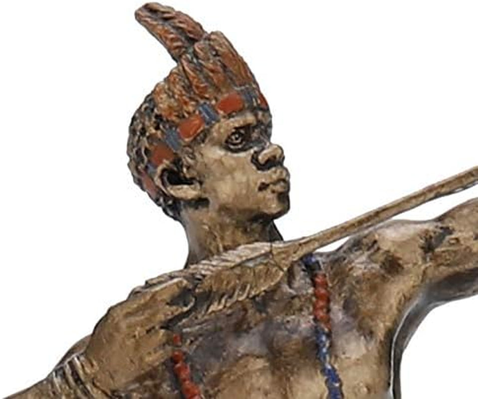 Ochosi Mini Orisha Statue: Hand-Painted Bronze Finish