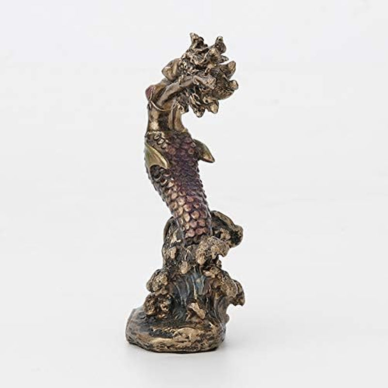 Yemaya Mini Orisha Statue: Hand-Painted Bronze Finish