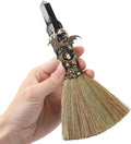 Black Obsidian Altar Besom: Mini Ritual Broom