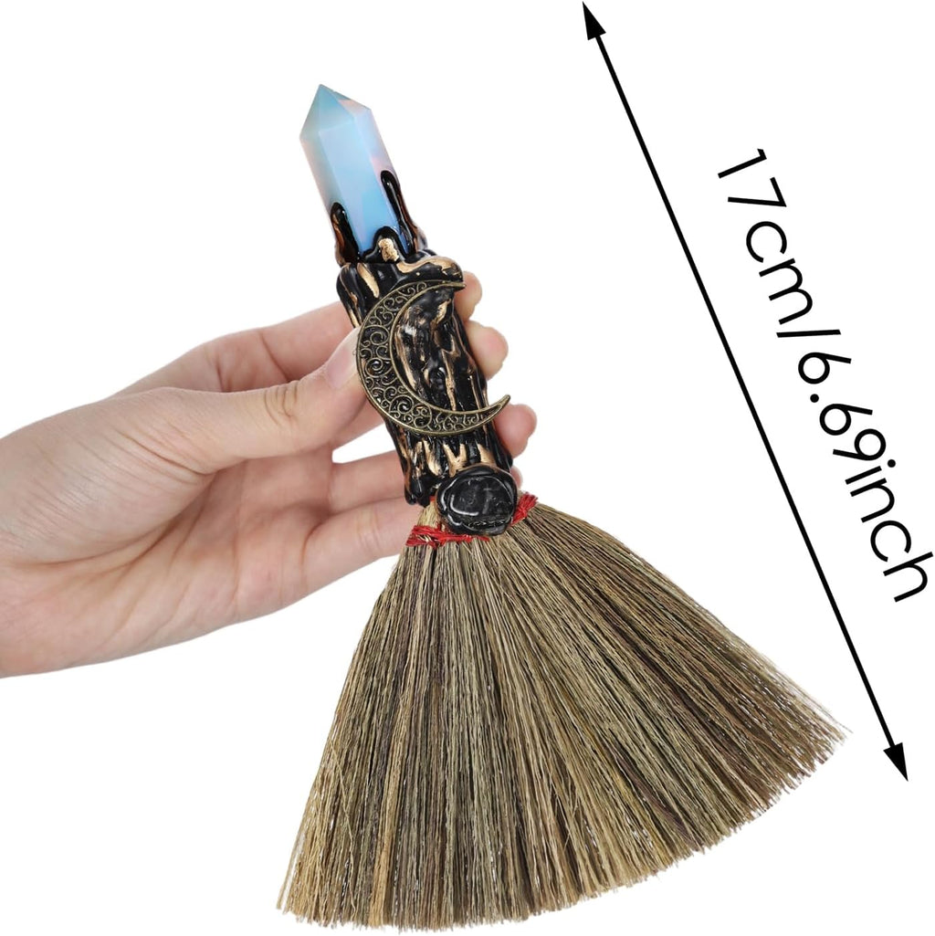 Opal Moon Altar Besom: Mini Ritual Broom