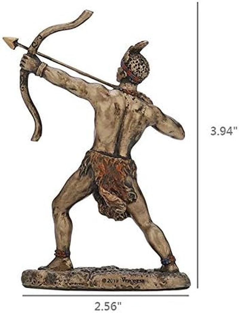 Ochosi Mini Orisha Statue: Hand-Painted Bronze Finish