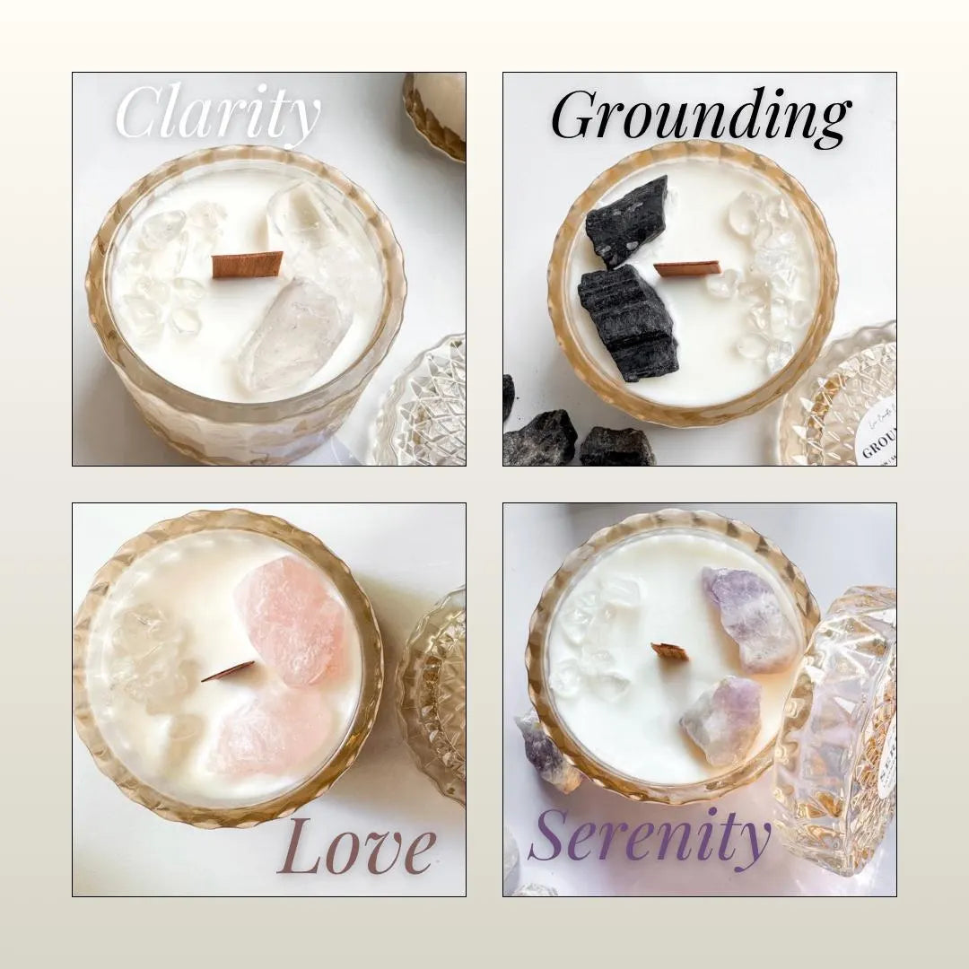 Crystal intention candle, photo 2 of 11