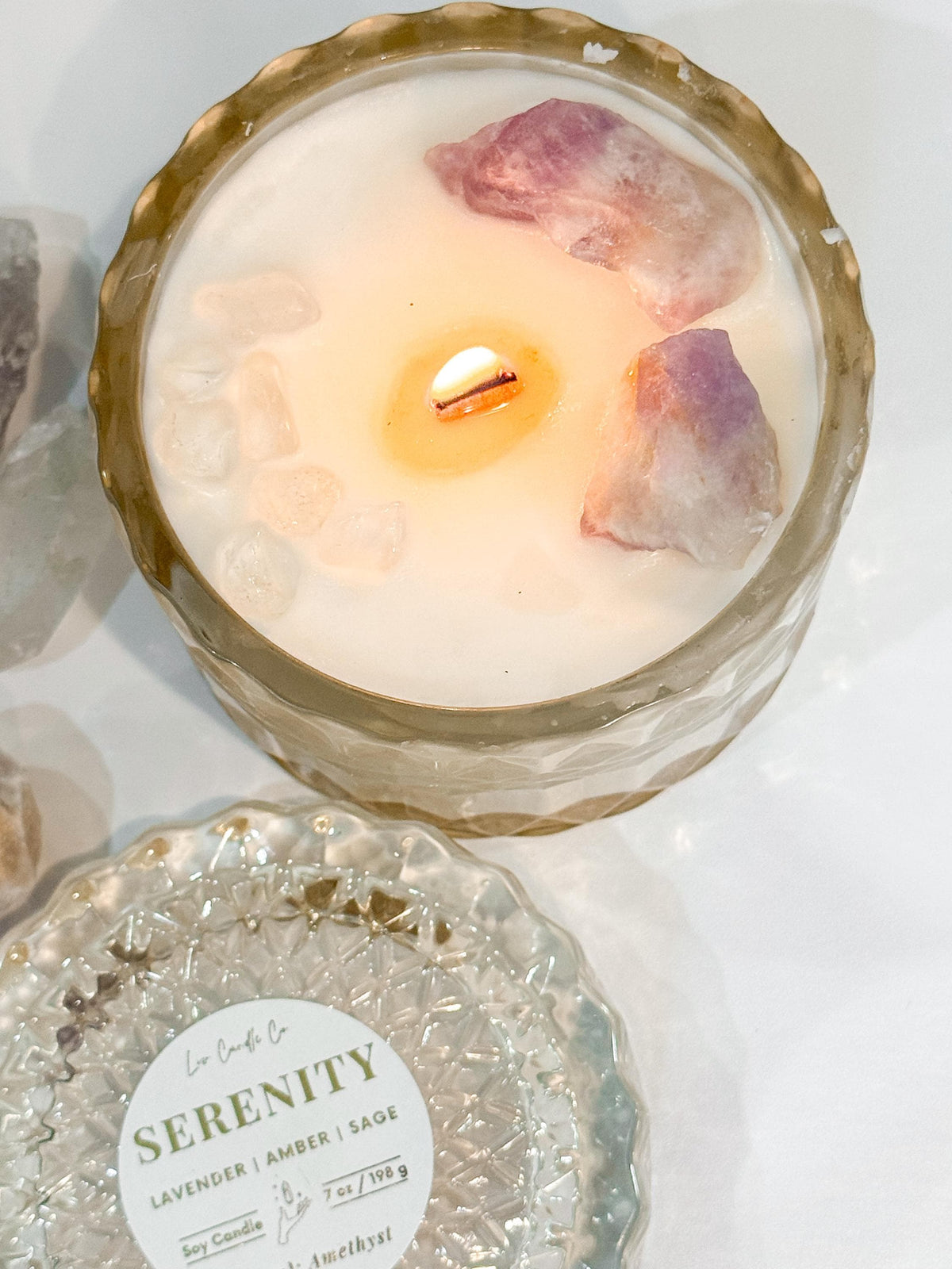 Crystal intention candle, photo 8 of 11