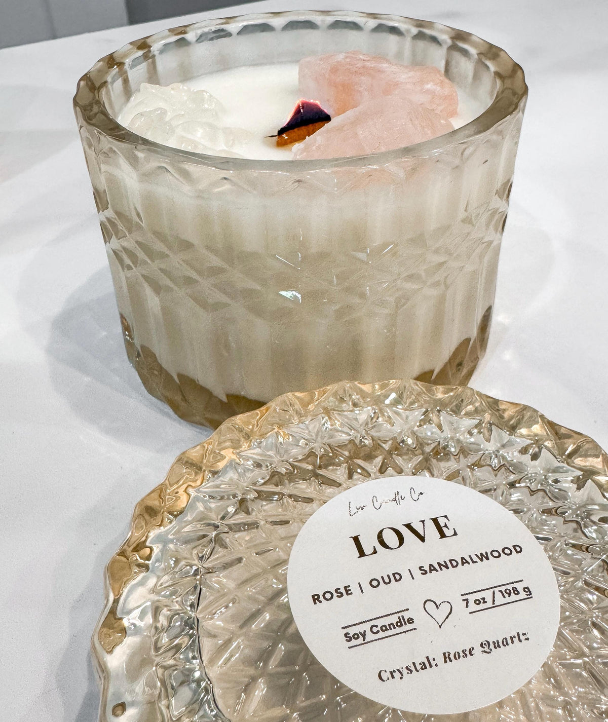Crystal intention candle, photo 9 of 11