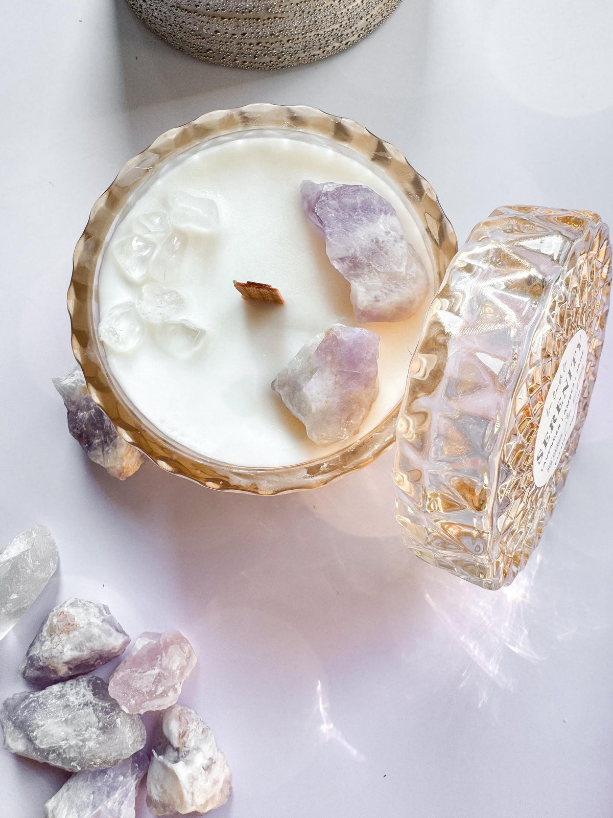 Crystal intention candle, photo 1 of 11