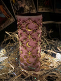 Pink moon and stars pillar candle, photo 1 of 12